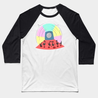 Kawaii Music Baseball T-Shirt